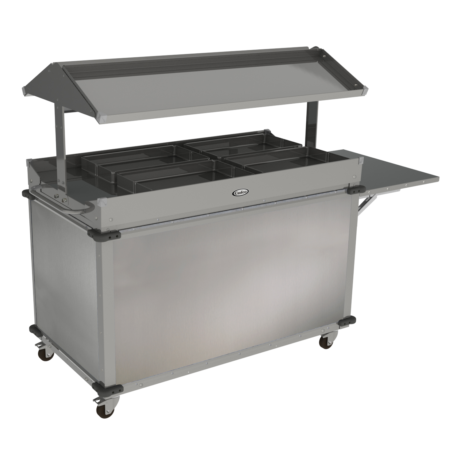 CADCO four-bay Grab and Go foodservice cart